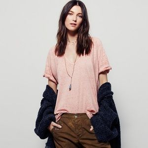 FP Free Fallin Burnout Tee Elderberry Pink XS